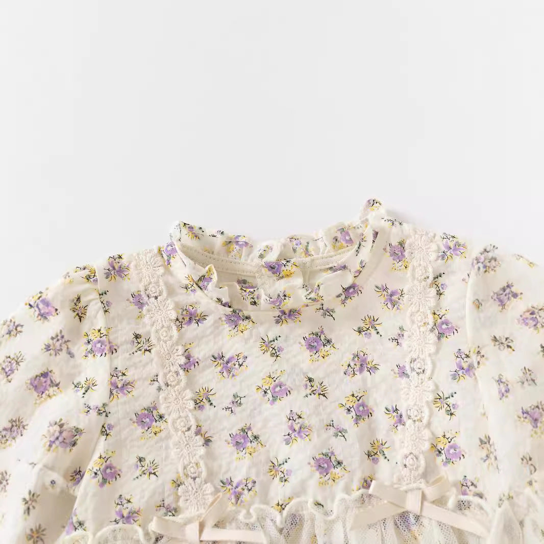 Infant Girls Printed Cotton Bodysuit