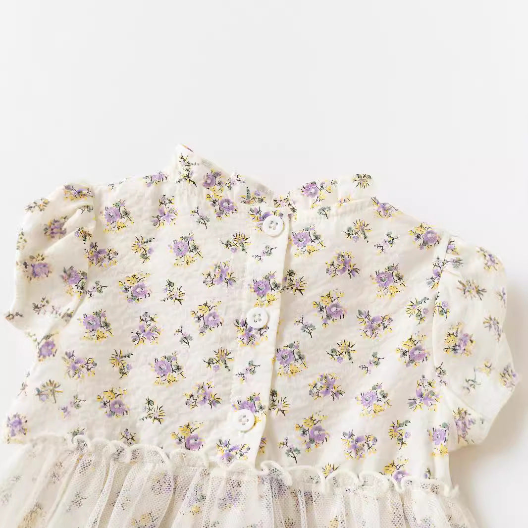 Infant Girls Printed Cotton Bodysuit