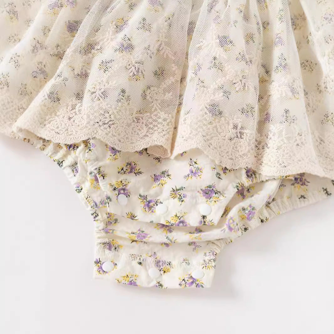 Infant Girls Printed Cotton Bodysuit