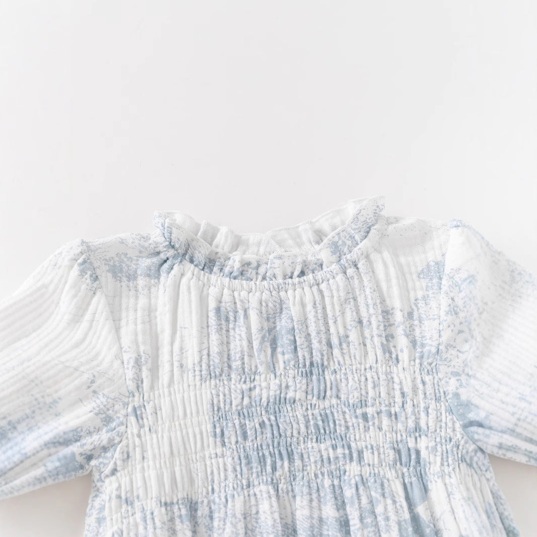 Infant Girls Printed Cotton Bodysuit