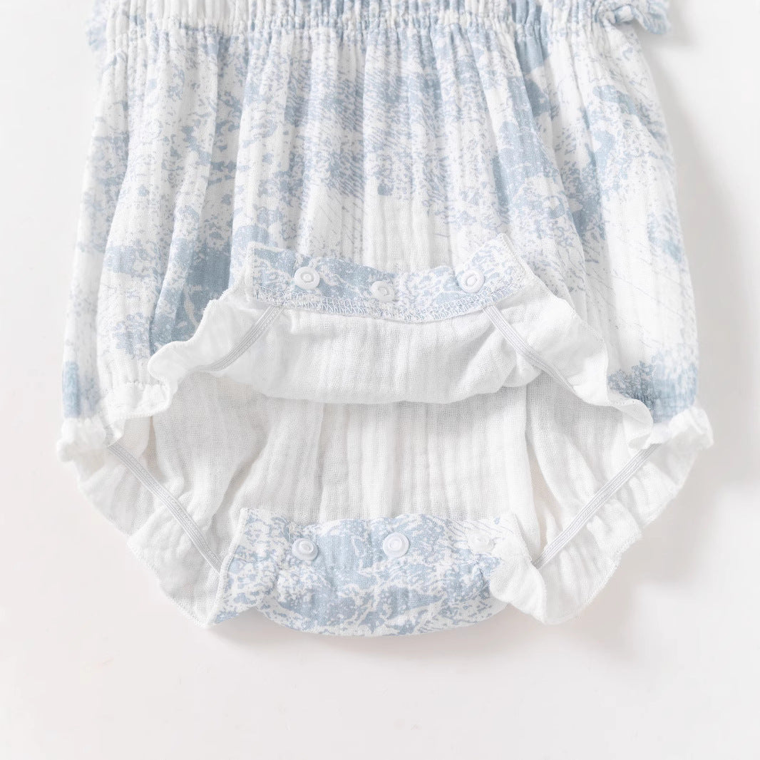 Infant Girls Printed Cotton Bodysuit