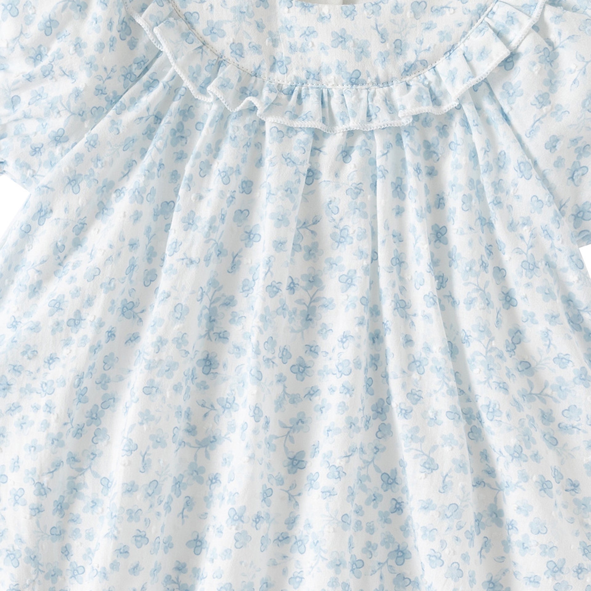 Infant Girls Floral Printed Round Neck Bodysuit