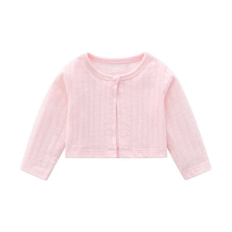 Infant Girls Pink Self Design Cotton Bodysuit