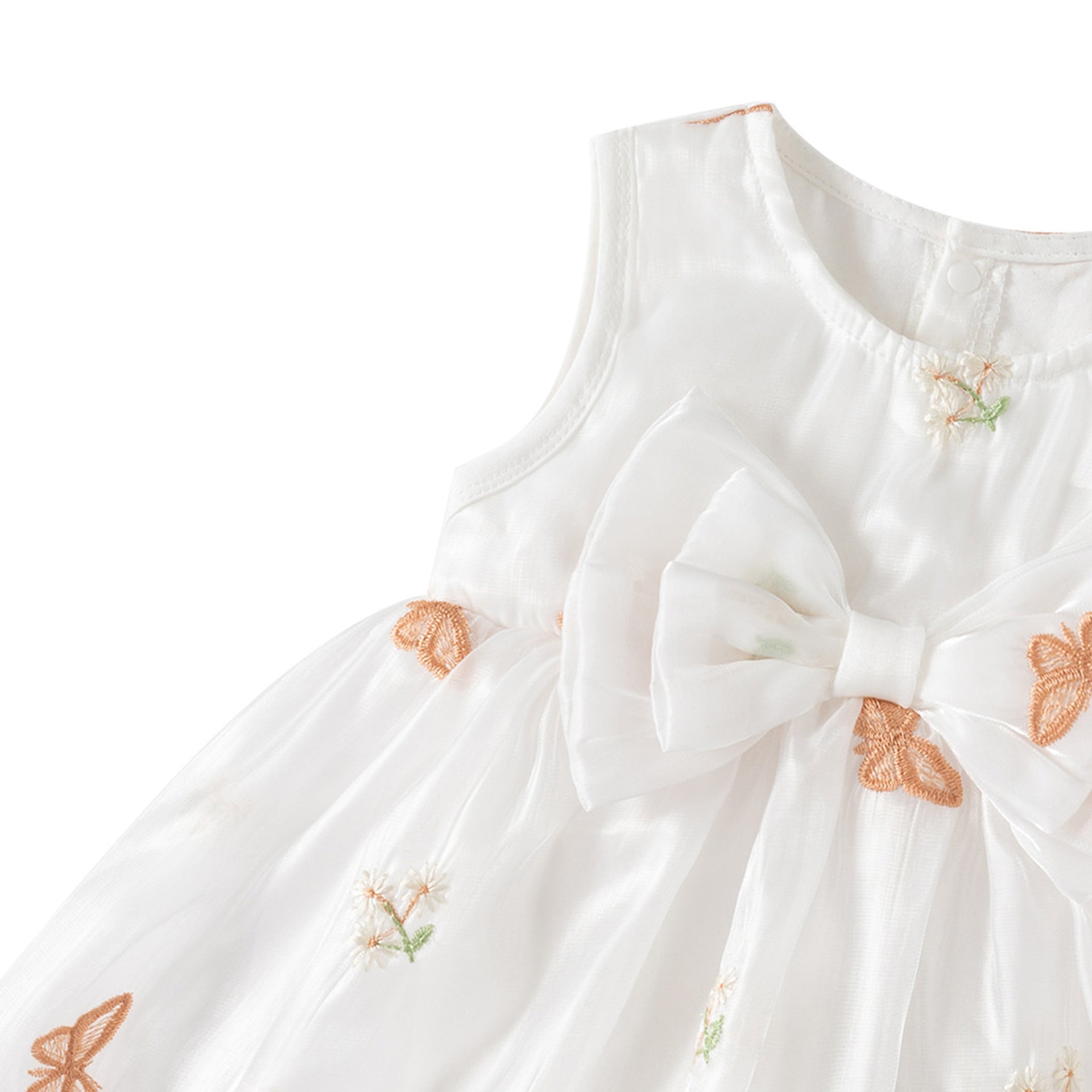 Girls Embroidered Bodysuit