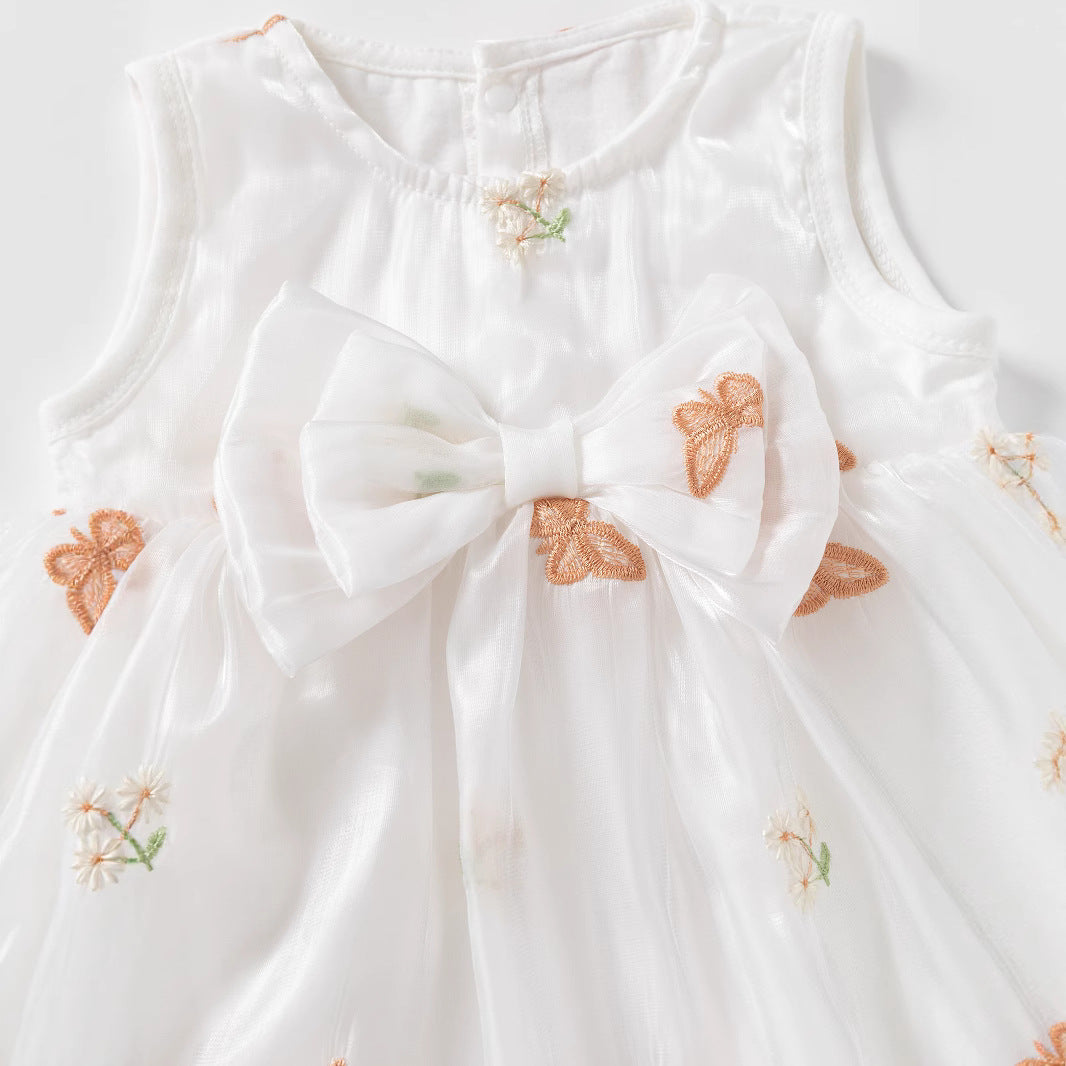 Girls Embroidered Bodysuit