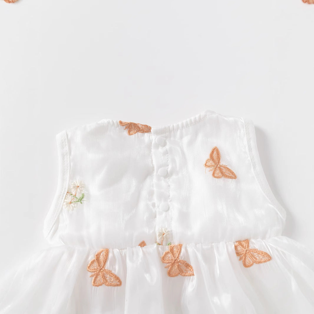 Girls Embroidered Bodysuit