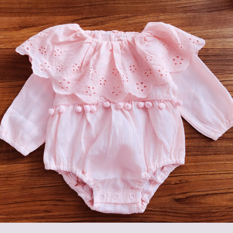Infant Infant Girls Self Design Cotton Bodysuit