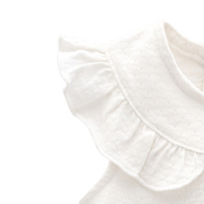 Infant Girls White Self-Designed Bodysuit
