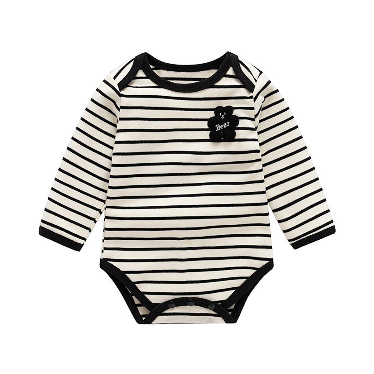Infant Boys Cotton Striped Bodysuit