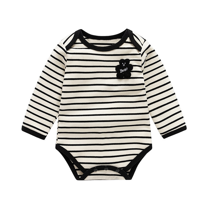 Infant Boys Cotton Striped Bodysuit