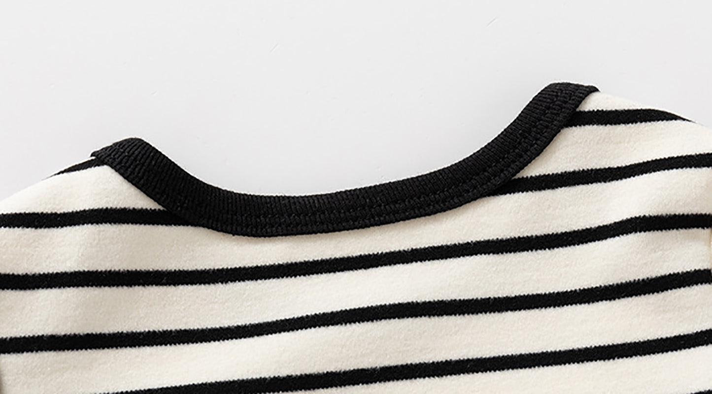 Infant Boys Cotton Striped Bodysuit