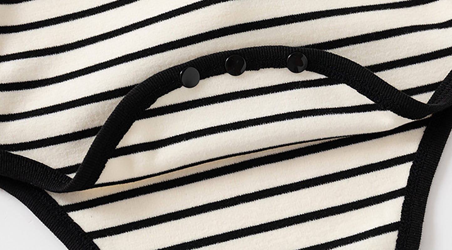 Infant Boys Cotton Striped Bodysuit