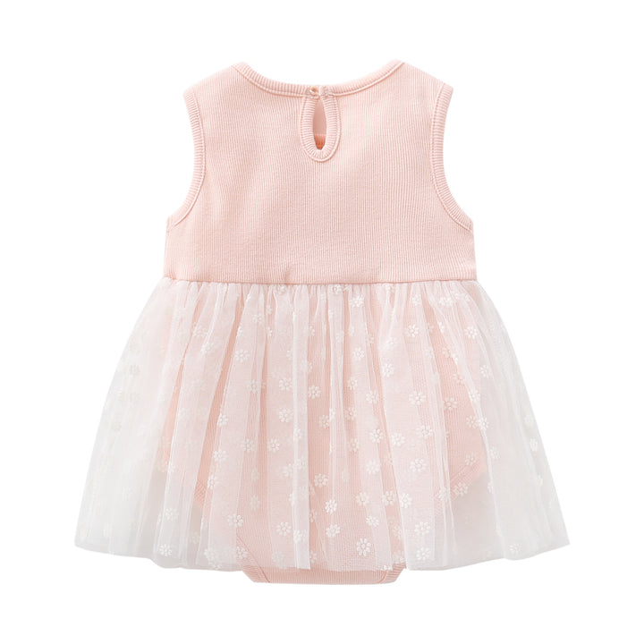 Pink Infant Girls Self Design Cotton Bodysuit With Headband