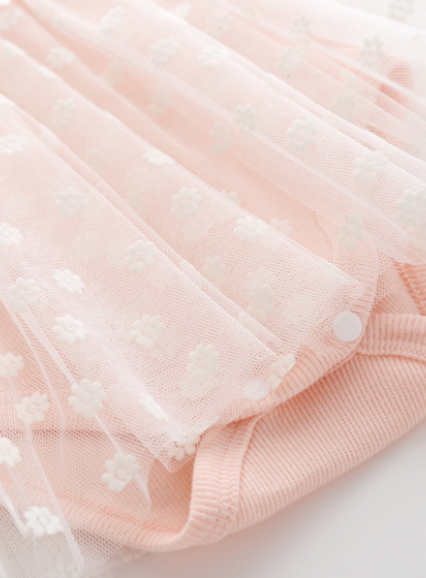 Pink Infant Girls Self Design Cotton Bodysuit With Headband