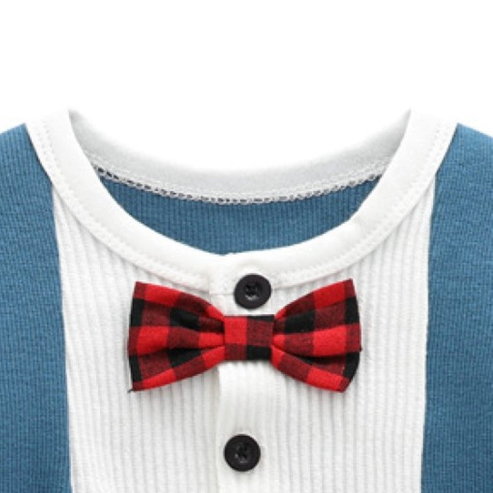 Infant Boys Blue Cotton Bodysuit