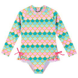 Girls Printed Long Sleeves Bodysuit