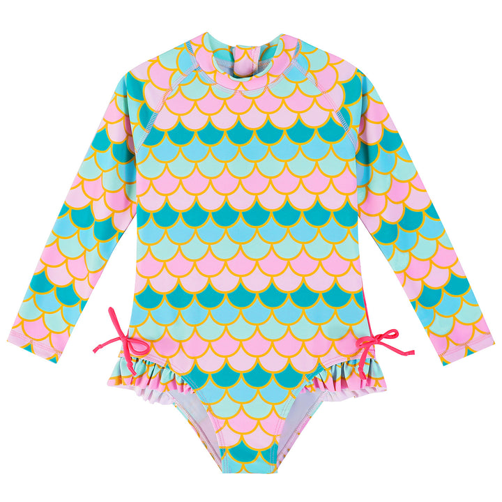 Girls Printed Long Sleeves Bodysuit