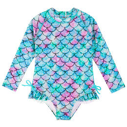 Girls Printed Long Sleeves Bodysuit