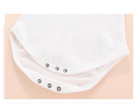 Infants Girls White Cotton Bodysuit