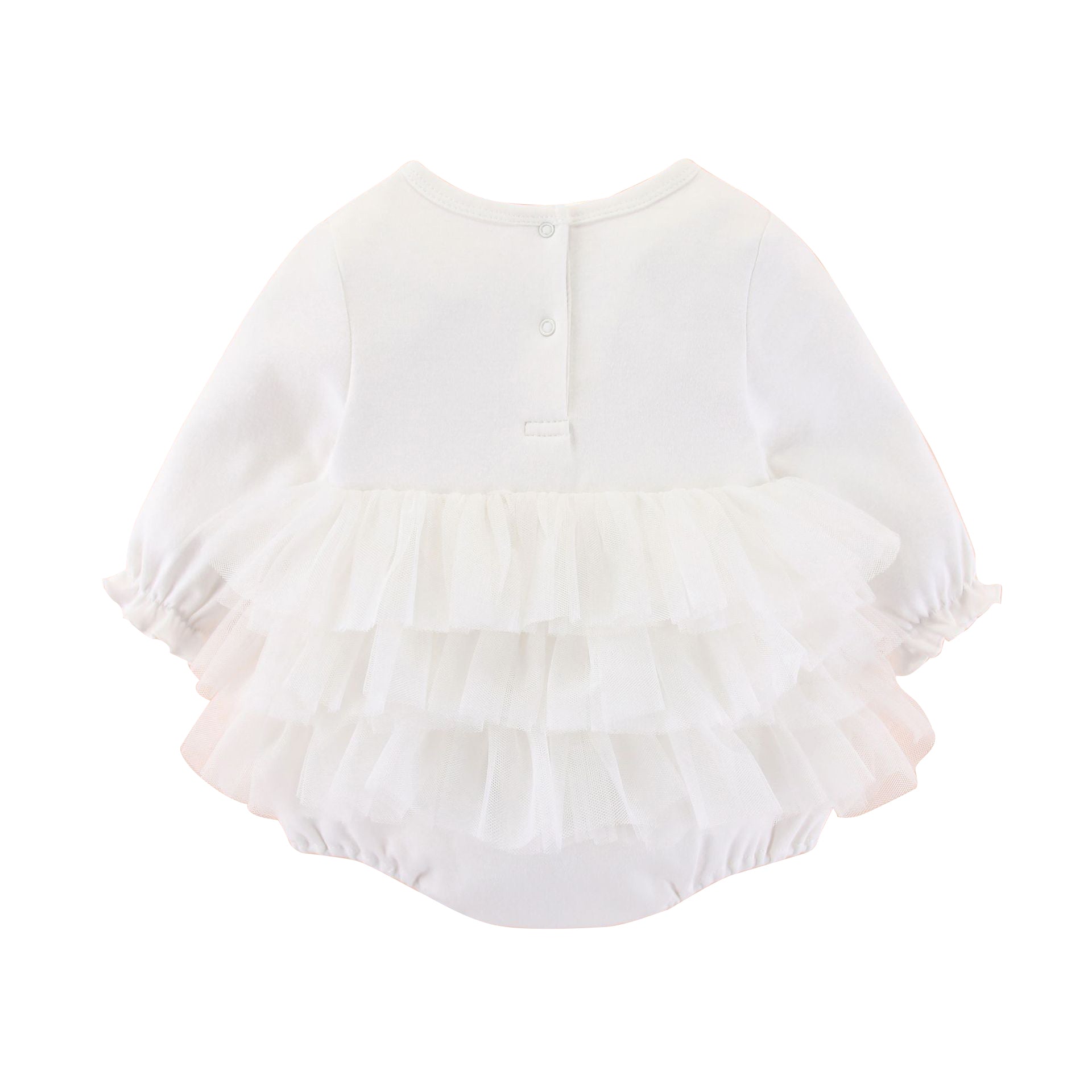 White Infant Girls Cotton Rompers