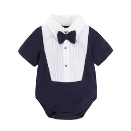 Kids-Boys Solid Rompers