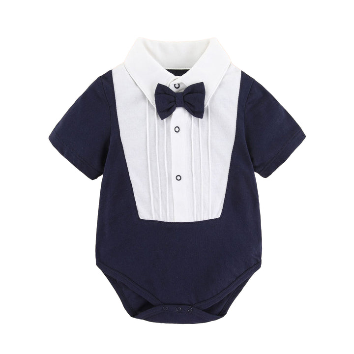 Kids-Boys Solid Rompers
