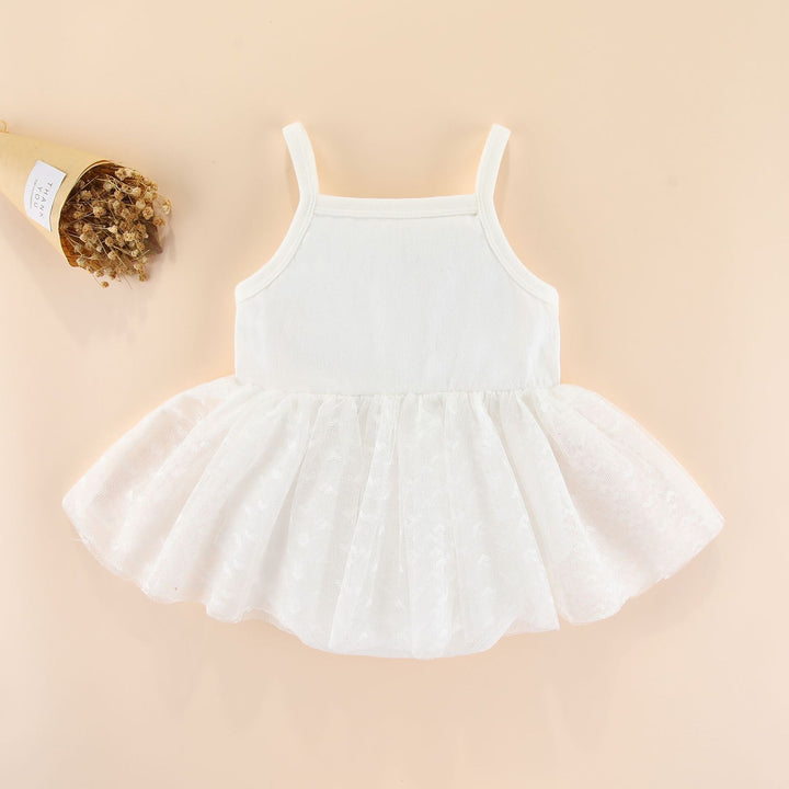 Kids-Girls Self Design Dress Style Rompers