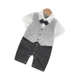 Kids Boys Grey Rompers