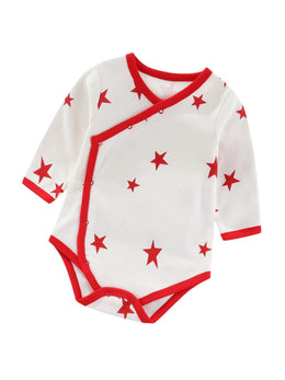 Infant Girls Conversational Printed Round Neck Cotton Body Suit