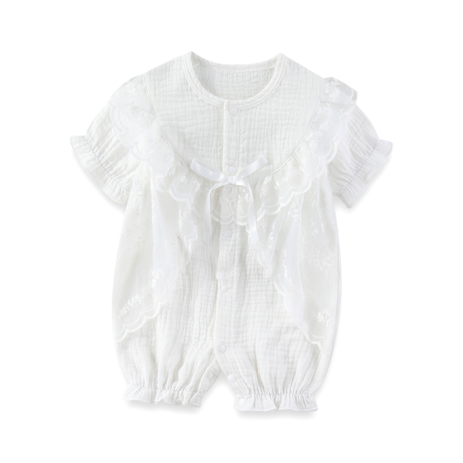 Infant Girls Self-Designed Cotton Romper
