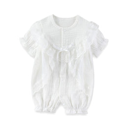 Infant Girls Self-Designed Cotton Romper