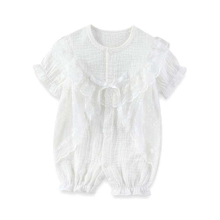 Infant Girls Self-Designed Cotton Romper