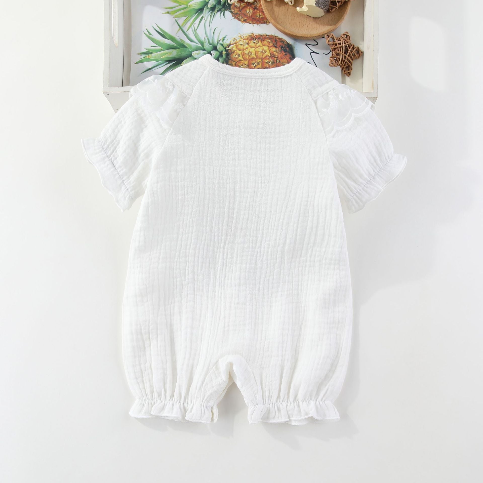 Infant Girls Self-Designed Cotton Romper