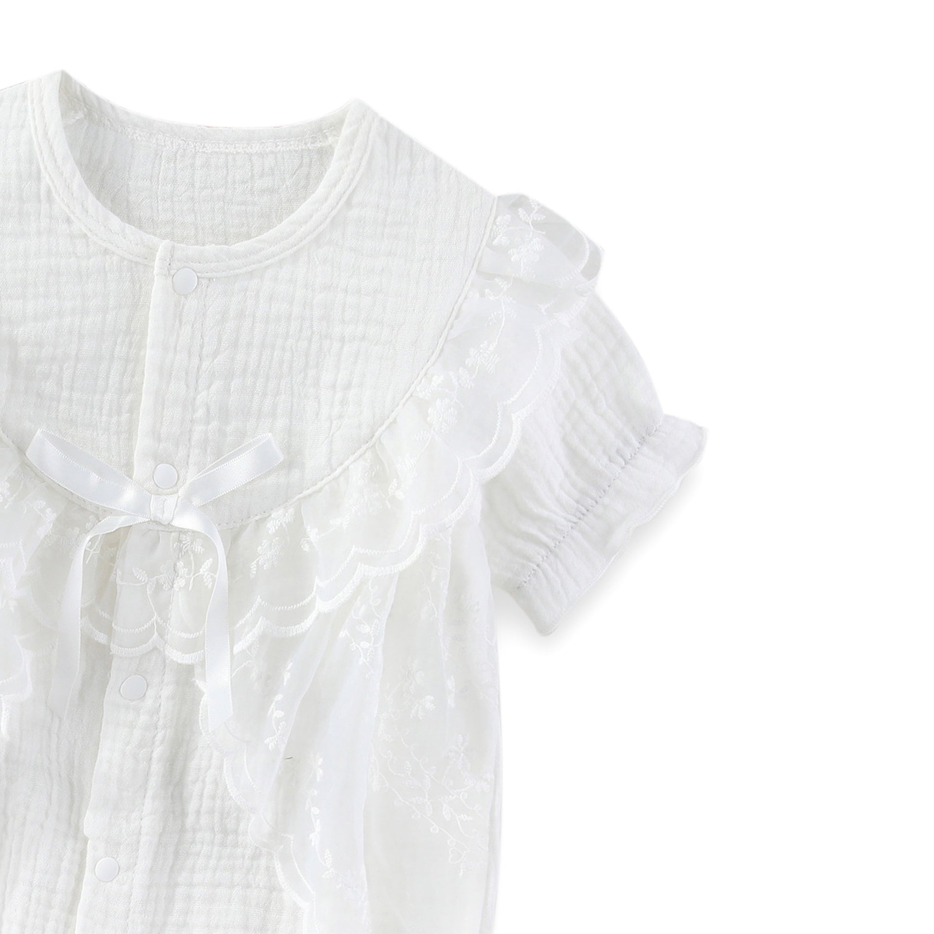 Infant Girls Self-Designed Cotton Romper