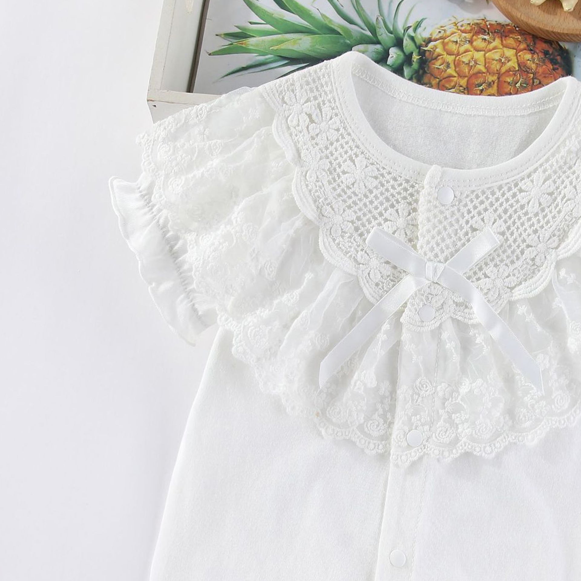 Infant Girls Self-Designed Cotton Rompers