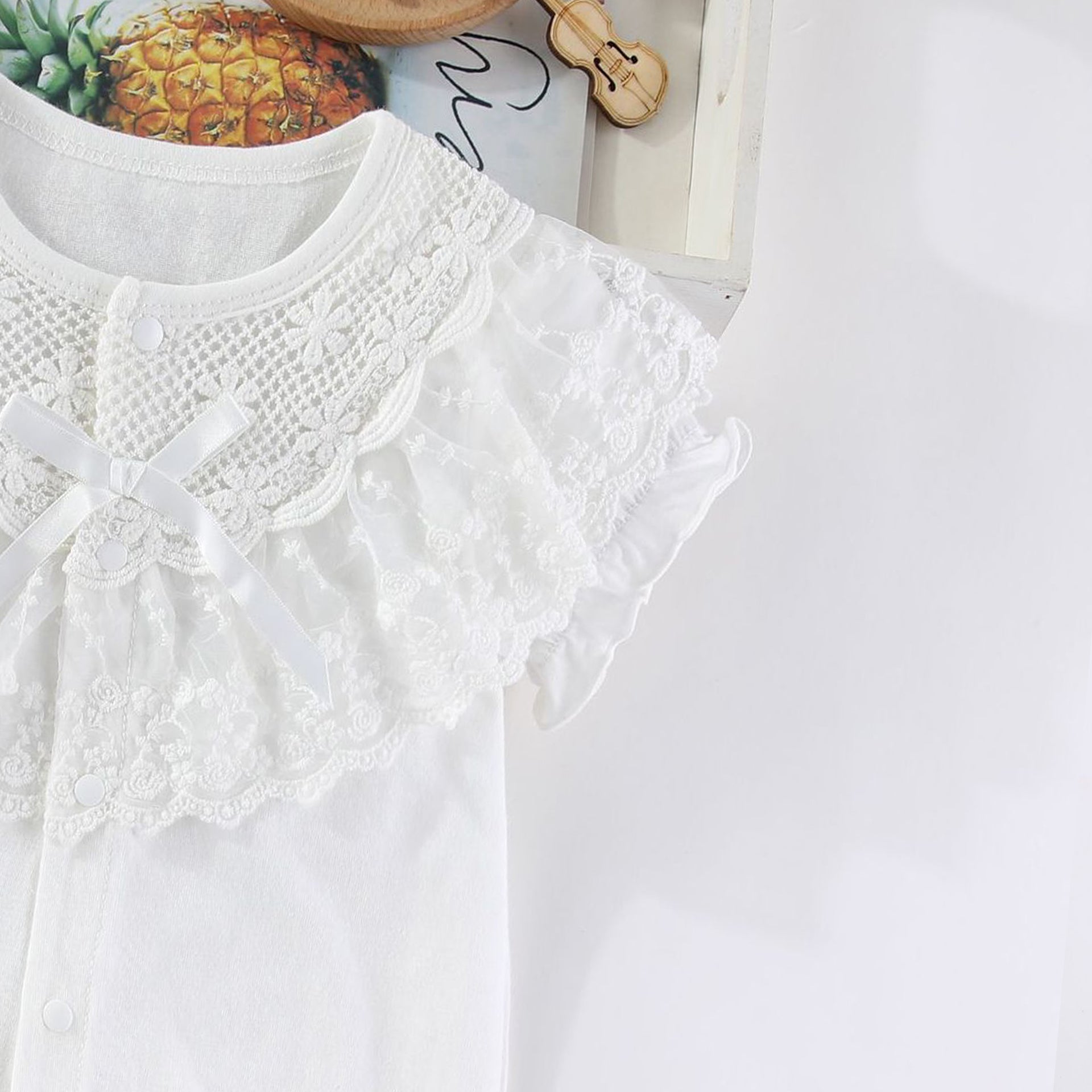Infant Girls Self-Designed Cotton Rompers