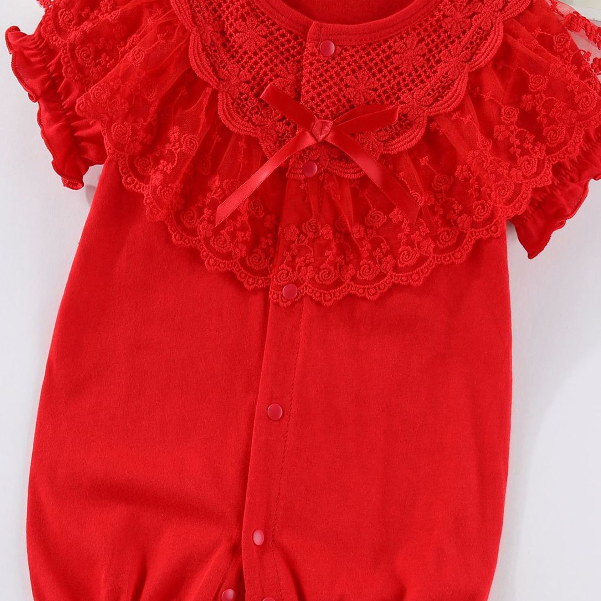 Infant Girls Self-Designed Cotton Rompers