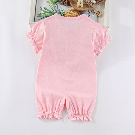 Infant Girls Self-Designed Cotton Rompers