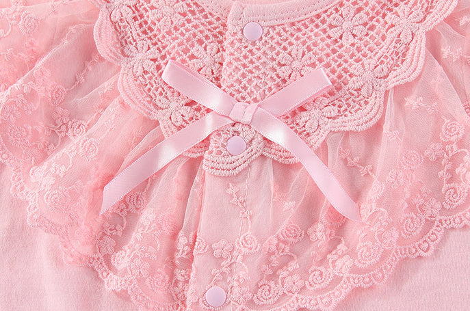 Infant Girls Self-Designed Cotton Rompers