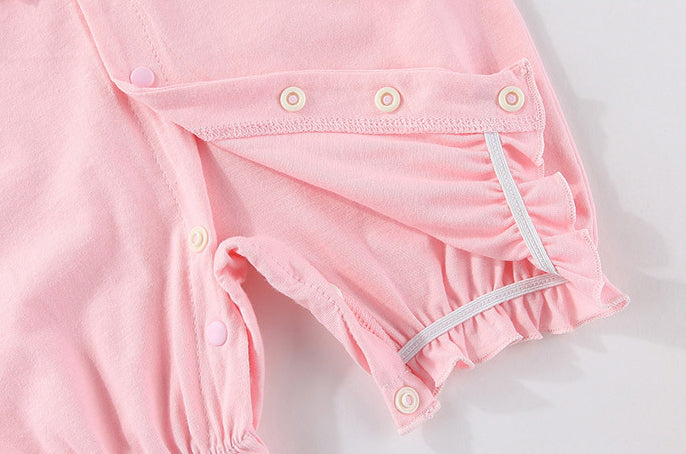 Infant Girls Self-Designed Cotton Rompers