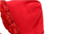 Infant Girls Red Cotton Rompers