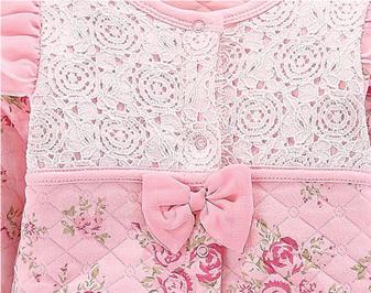 Pink Infants Girls Cotton Rompers
