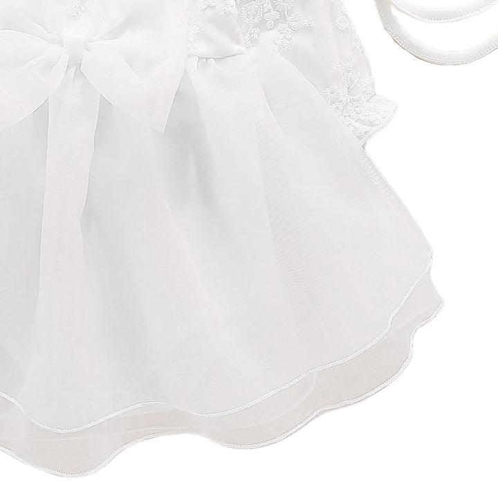 Kids-Girls Self Design Dress Style Rompers Comes With A Cap