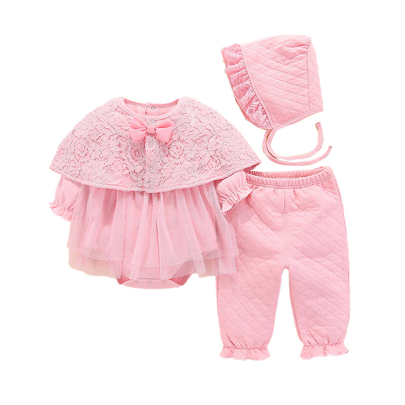 Infants Girls Pink Top With Pyjamas
