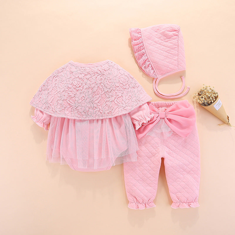 Infants Girls Pink Top With Pyjamas