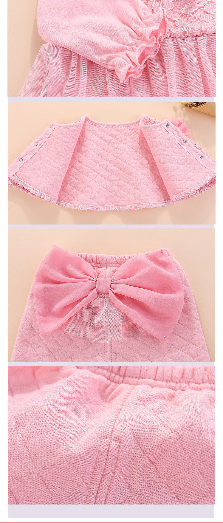 Infants Girls Pink Top With Pyjamas