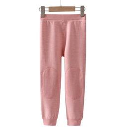Girls Pink Easy Wash High-Rise Joggers