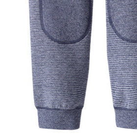 Boys Blue Easy Wash Cotton High-Rise Joggers