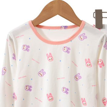 Girls Printed T-shirt with Pyjamas