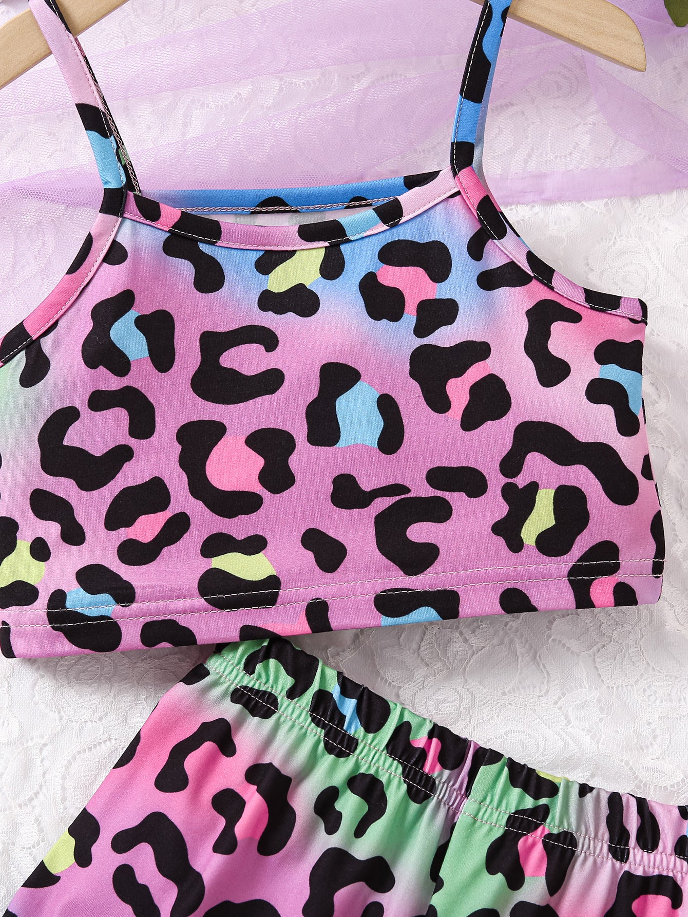 Girls Printed Top with Shorts